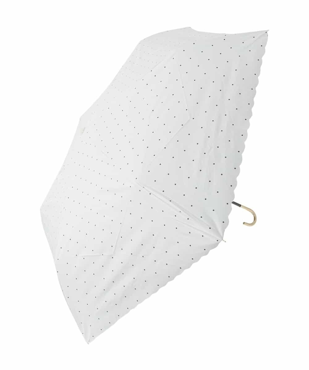 【SALE／26%OFF】a.v.v 【遮光/晴雨兼用】折りたたみ日傘 ドットフラワーポイントミニ アー・ヴェ・ヴェ ファッション雑貨 傘・長傘 ホワイト ブラック