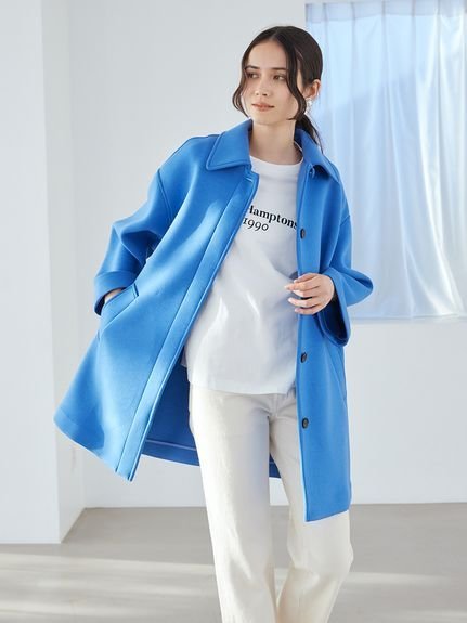 【SALE／50%OFF】Mila Owen ステンカラーAラインポンチコート ミラオーウェン ジャケット・アウター その他のジャケット・アウター ピンク ネイビー【送料無料】 stylife-15520569 Rakuten Fashion サンプル画像2