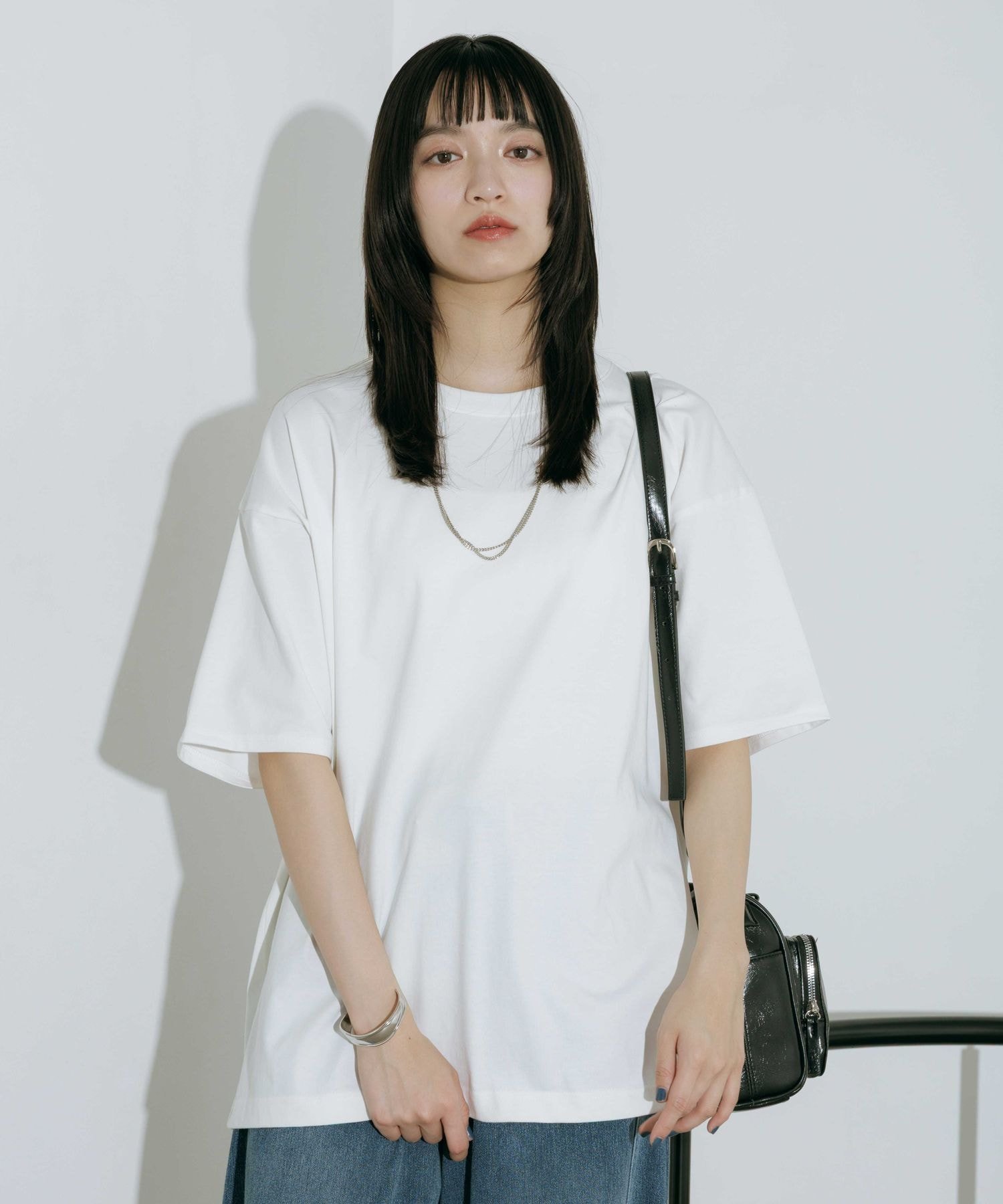 PAGEBOY ジミレスルーズT ページボーイ トップス カットソー・Tシャツ グレー ホワイト ブラック ピンク ブルー