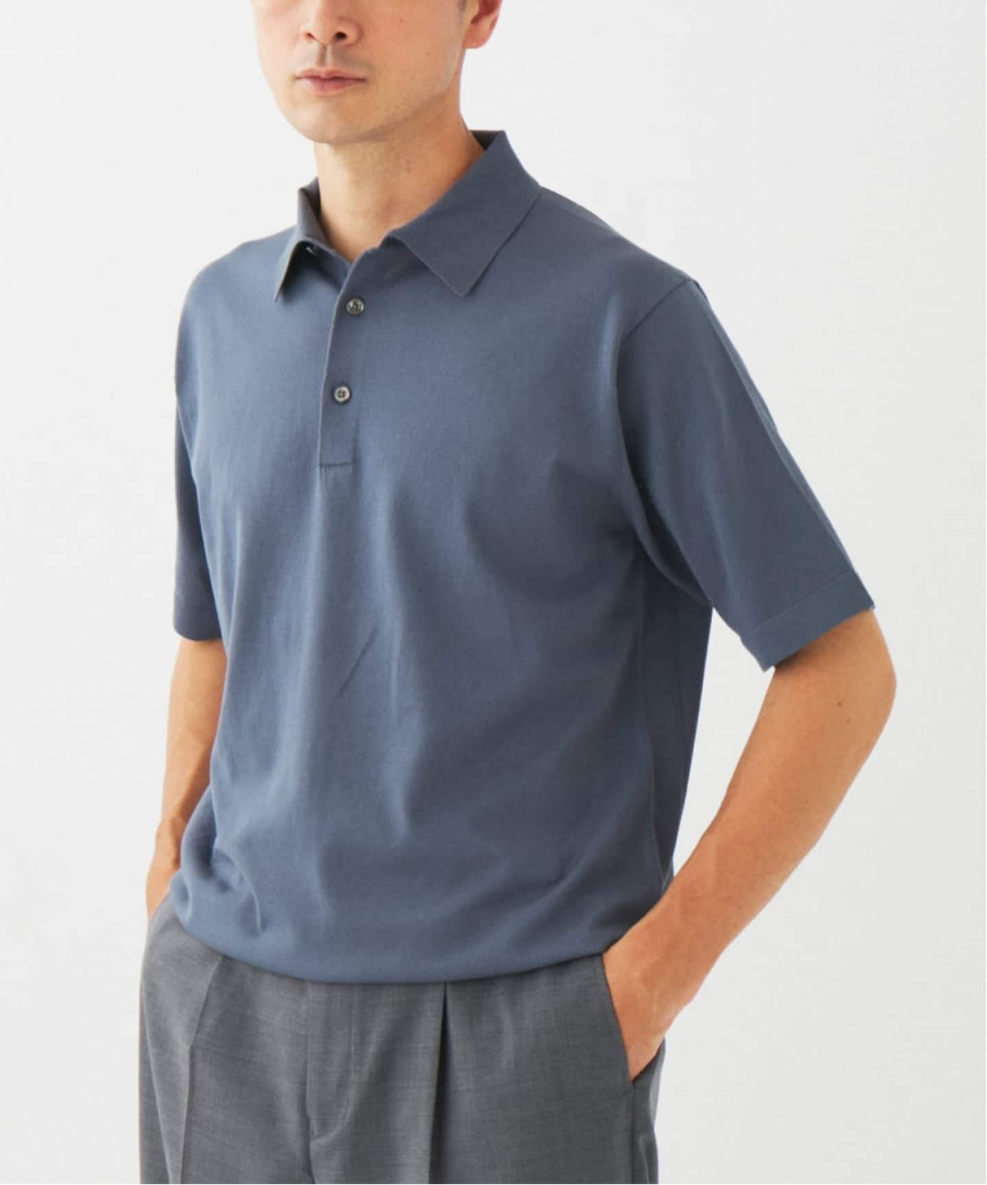 【SALE／30%OFF】EDIFICE ドライ コットン ポロシャツ エディフィス トップス ポロシャツ ブラウン ブラック ブルー【送料無料】