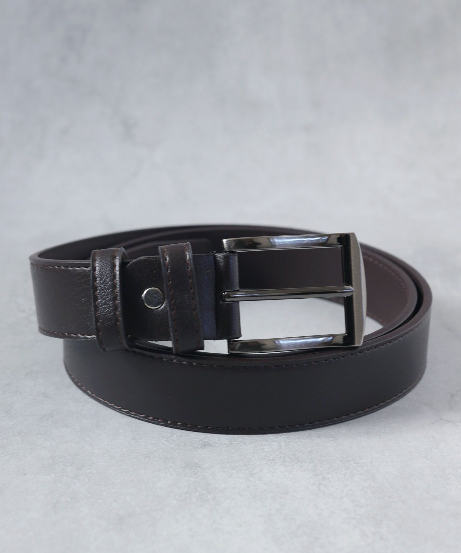 【SALE/70% OFF】 florist Faux Leather Pin Buckle Men's Belt/Business Belt Florist Fashion Accessories Belt Black Brown