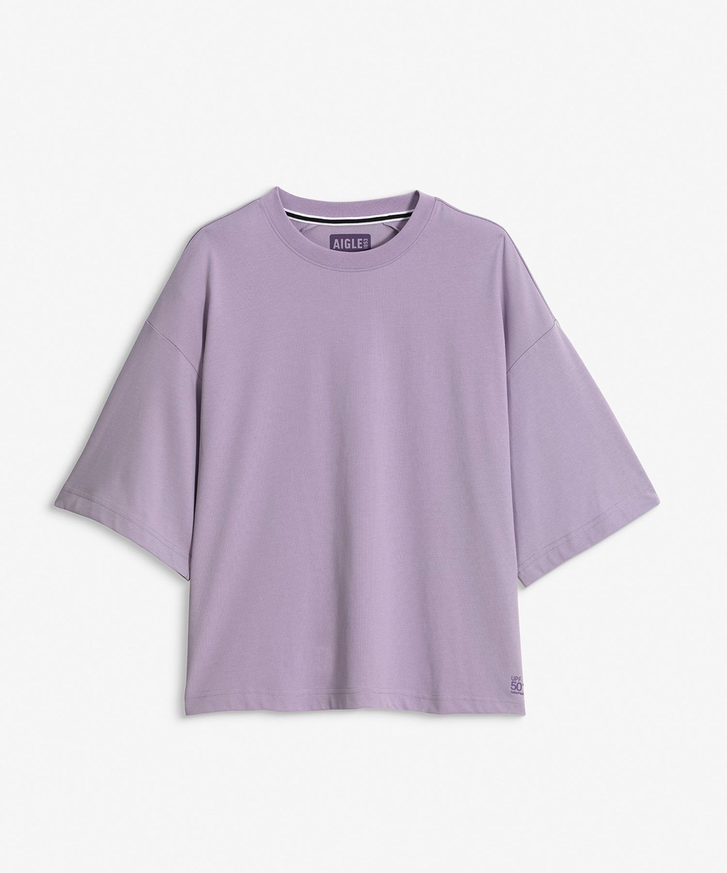 【UPF50+ SolarPack】 UVカット 吸水速乾 接触冷感 テックTシャツ エーグル トップス カットソー・Tシャツ グリーン パープル