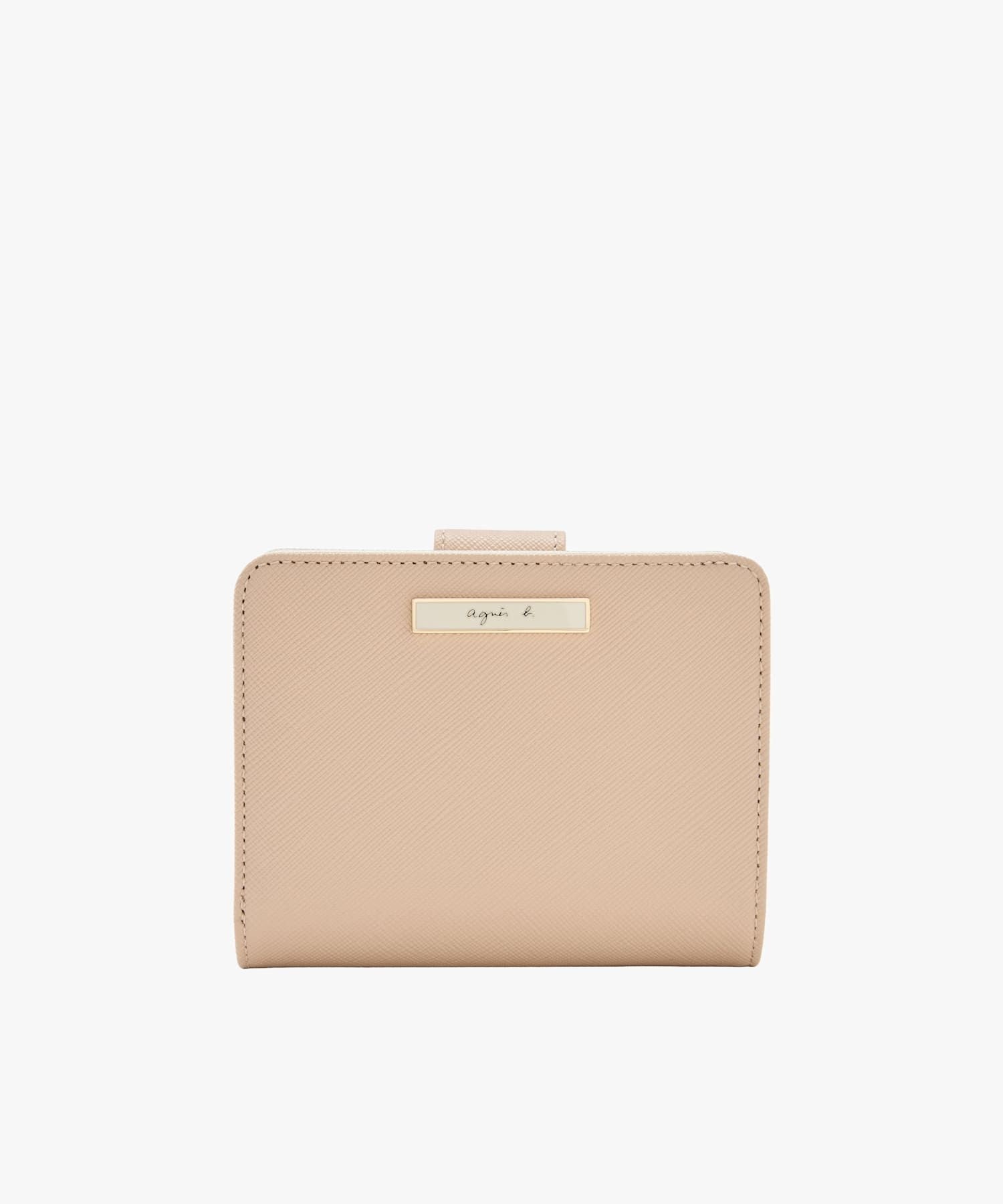 agnes b. VOYAGE レザー 二つ折り ウォレット "Erika" QAW05-11 アニエスベー 財布・ポーチ・ケース 財布 ベージュ【送料無料】