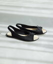 【SALE/30%OFF】ROPE' 【repetto復刻別注】VOG オープントゥバレリーナ ロペ シューズ・靴 サンダル ブラウン ブラック【送料無料】
