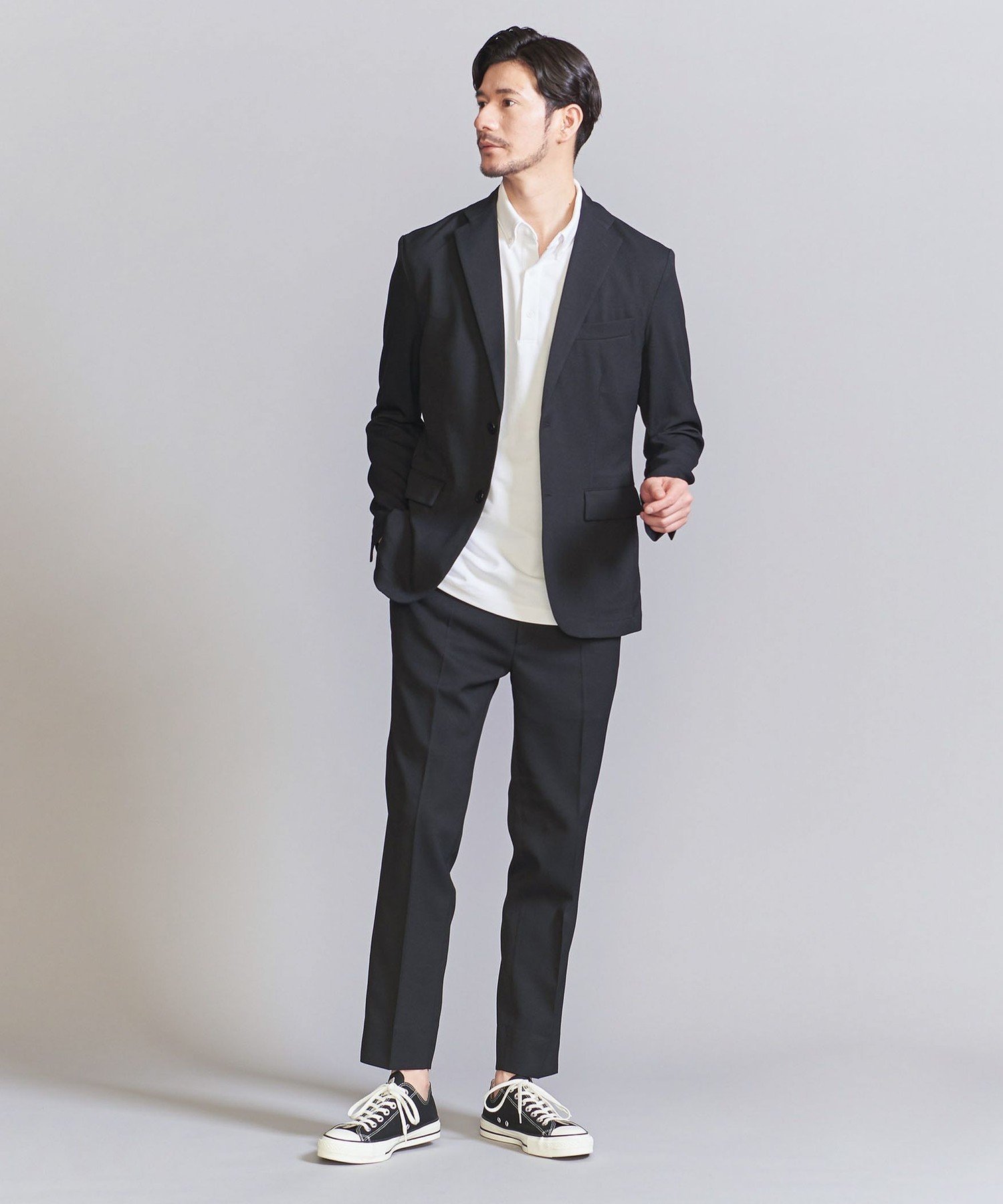 BEAUTY&YOUTH UNITED ARROWS 【WEB限定 WARDROBE SMART】LANATEC セットアップ/背抜きジャケット&イージーパンツ ビューティー＆ユース　ユナイテッドアローズ スーツ・フォーマル セットアップスーツ ネイビー ブラック グレー ブラウン カーキ ブルー【送料無料】