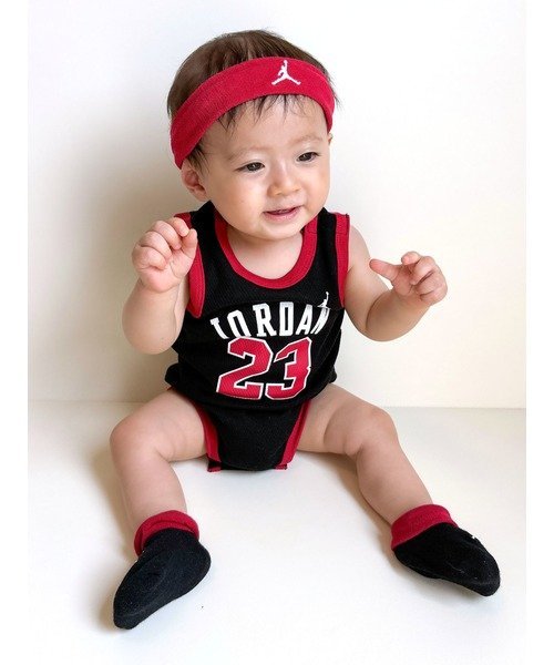 Jordan ベビー(6-12M) セット商品 JORDAN(ジョーダン) JHN 3PC MESH JERSEY BOX SET ルーキーユーエスエー トップス その他のトップス ブラック ブルー ホワイト【送料無料】