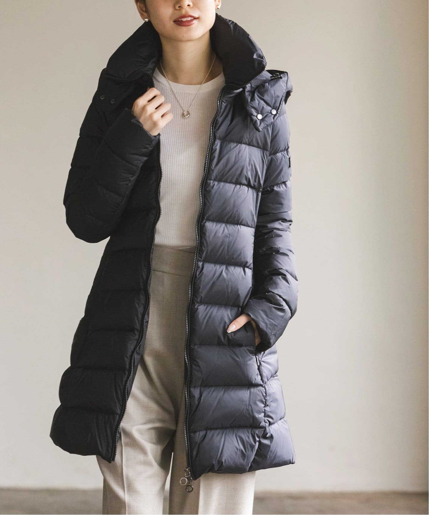 NOBLE 【TATRAS】POLITEAMAダウンコート ノーブル ジャケット・アウター ダウンジャケット・ダウンベスト ブラック ネイビー【送料無料】のサムネイル