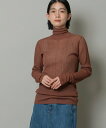 【SALE/50%OFF】Munich シアーリブニットタートルネックプルオーバー ミューニック トップス ニット グリーン ブラック ブラウン ホワイト【送料無料】