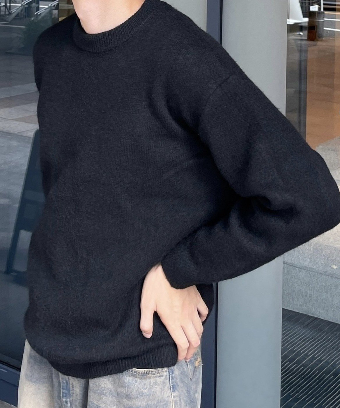 Chikashitsu + 【Chikashitsu +】unisex 6color knit ネバーマインドザエックスユー／チカシツプラス ..