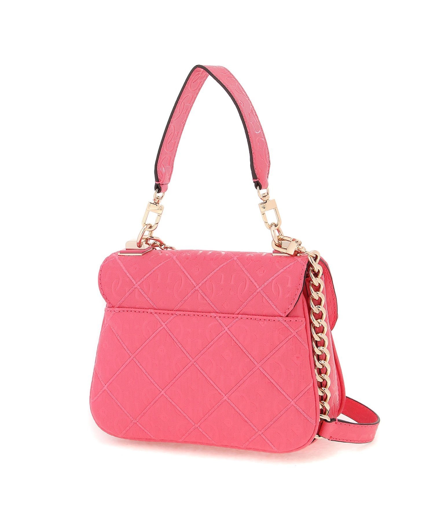 (W)CADDIE 3 Top Handle Flap バッグ ショルダーバッグ ゲス バッグ ショルダーバッグ ピンク
