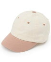 【SALE/10%OFF】petit main バイカラーキャップ ナルミヤオンライン 帽子 キャップ ベージュ ブラウン ホワイト