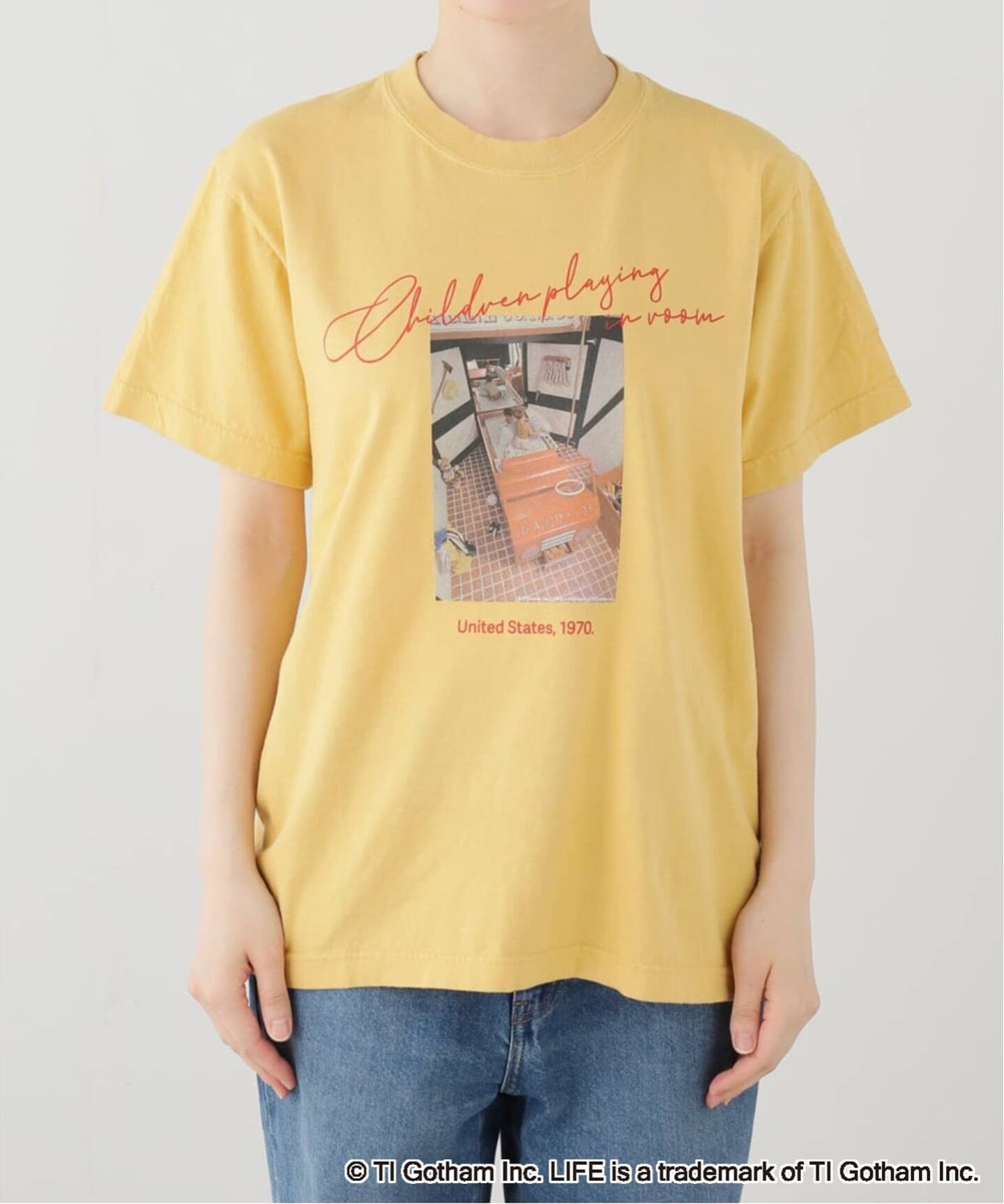 La Totalite 【洗える】GOOD ROCK SPEED / グッドロックスピード LIFE T-シャツ Children ラ トータリテ トップス カットソー・Tシャツ イエロー【送料無料】