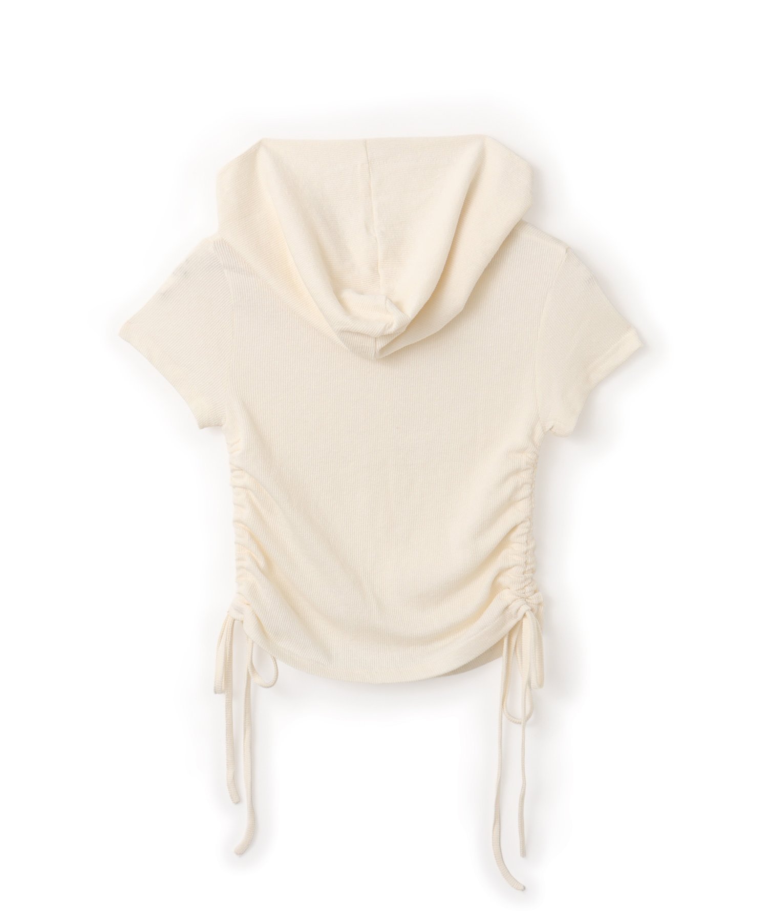 atmos pink atmos pink Shirring Hoodie Cardigan IVORY アトモス トップス ニット ホワイト