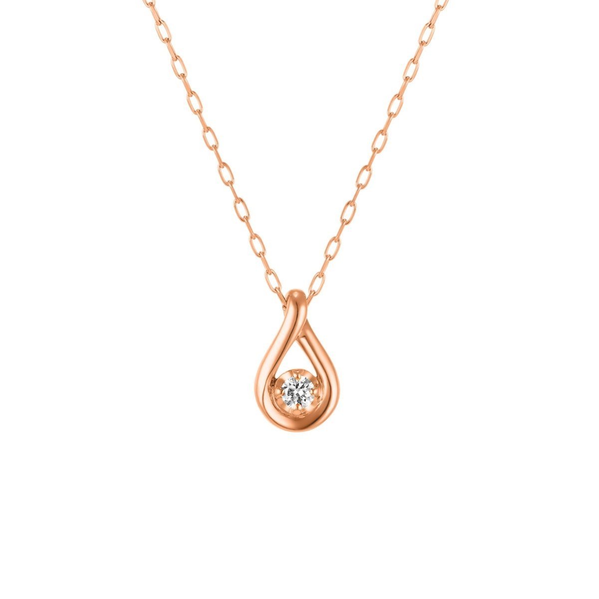 4℃ 【7月誕生石】K10ピンクゴールド ネックレス ヨンドシー アクセサリー・腕時計 ネックレス ゴールド【送料無料】