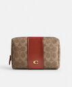 COACH 【公式】エッセンシャル コスメティック ポーチ・シグネチャー キャンバス コーチ 財布・ポーチ・ケース ポーチ ベージュ【送料無料】