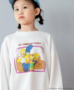 【SALE/20%OFF】LOWRYS FARM シンプソンズ/スウェット ローリーズファーム トップス スウェット・トレーナー グレー ホワイト