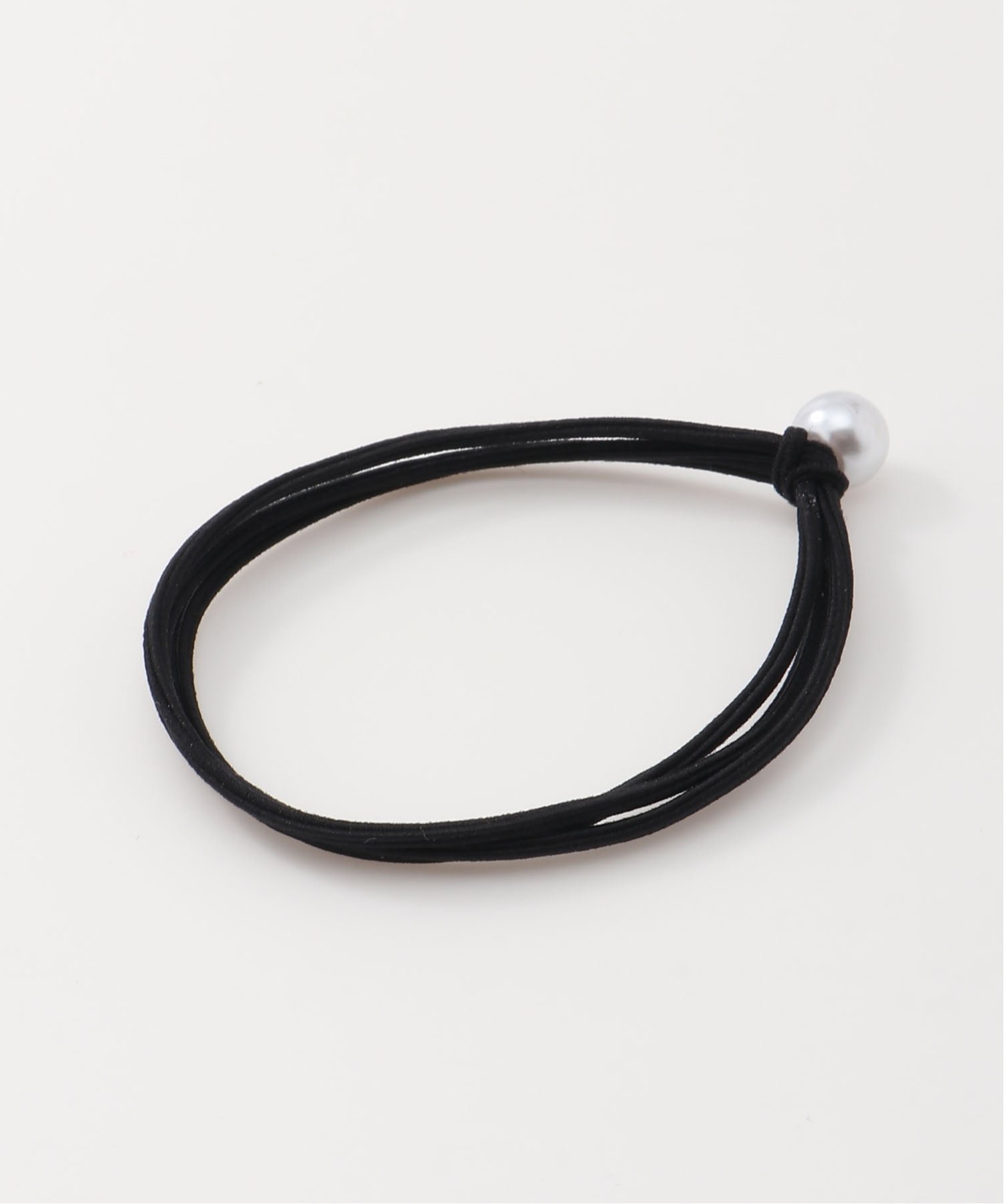 FReePLACe/(W)パールヘアゴム2本セット ミニョントレフル ルームヨンマルサンセレクティッド ヘアアクセサリー ヘアゴム ブラック