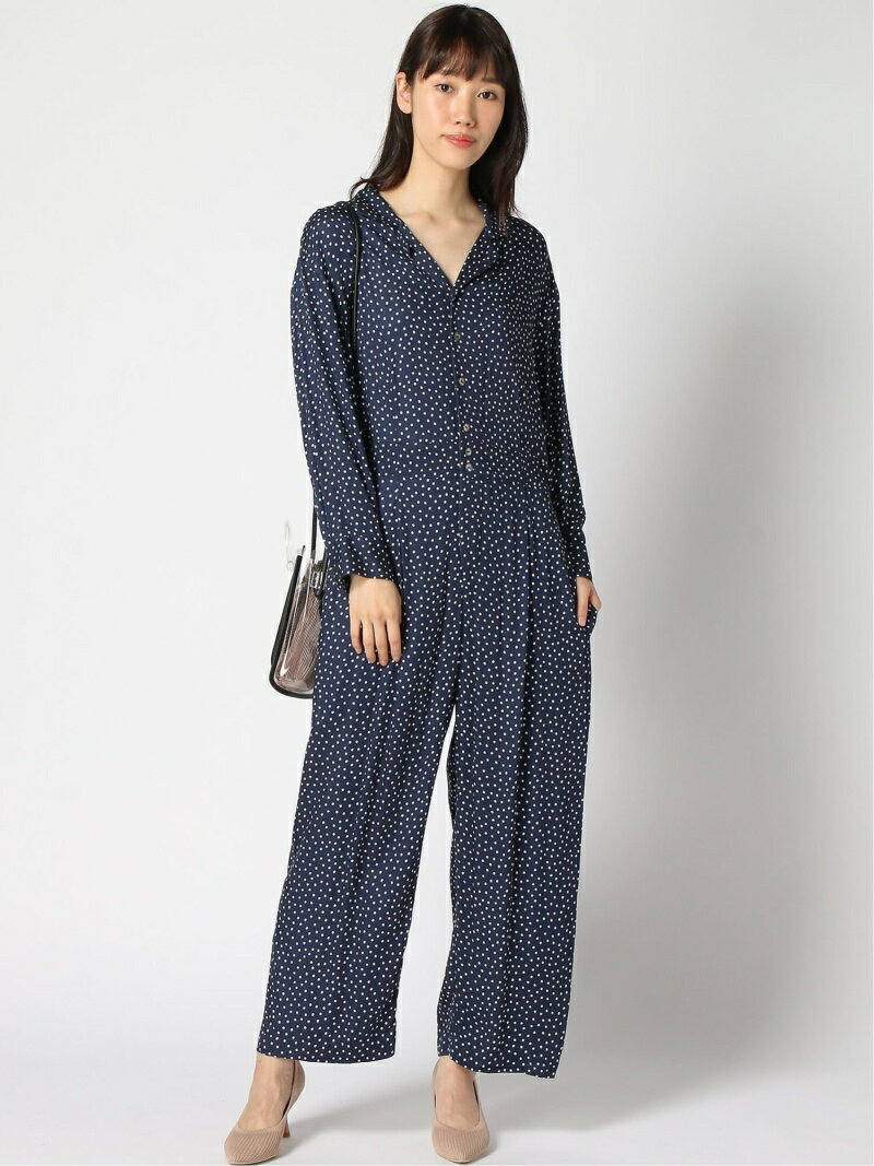 【SALE／80%OFF】Spick & Span Spick and Span/(W)dot jump suit ベーセーストック オールインワン・オーバーオール オーバーオール・サロペット ネイビー【送料無料】