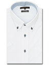 m.f.editorial ノーアイロンストレッチ スタンダードフィット ボタンダウン半袖ニットシャツ 半袖 シャツ メンズ ワイシャツ ビジネス ノーアイロン...