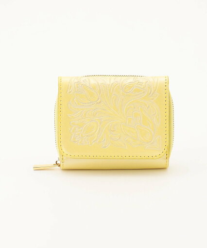 GRACE CONTINENTAL Zipper Wallet グレースコンチネンタル 財布・ポーチ・ケース 財布 ホワイト イエロー【送料無料】 GRACE CONTINENTAL Zipper Wallet グレースコンチネンタル 財布・ポーチ・ケース 財布 ホワイト イエロー【送料無料】