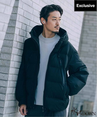 EDIFICE DESCENTE ALLTERRAIN 水沢ダウン 別注 30th MOUNTAINEER/マウンテニア エディフィス ジャケット・アウター ダウンジャケット・ダウンベスト ブラック【送料無料】