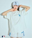 【SALE/50%OFF】Lovetoxic 【LTXC】【MLB】【吸水速乾/さらさら】【綿100%】ルーズTシャツ ナルミヤオンライン トップス カットソー・Tシャツ ベージュ ホワイト ネイビー