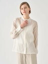 【SALE/30%OFF】JOHN SMEDLEY コットンシルクオーガンジーブラウス|FB160 ジョンスメドレー トップス シャツ・ブラウス ホワイト【送料無料】