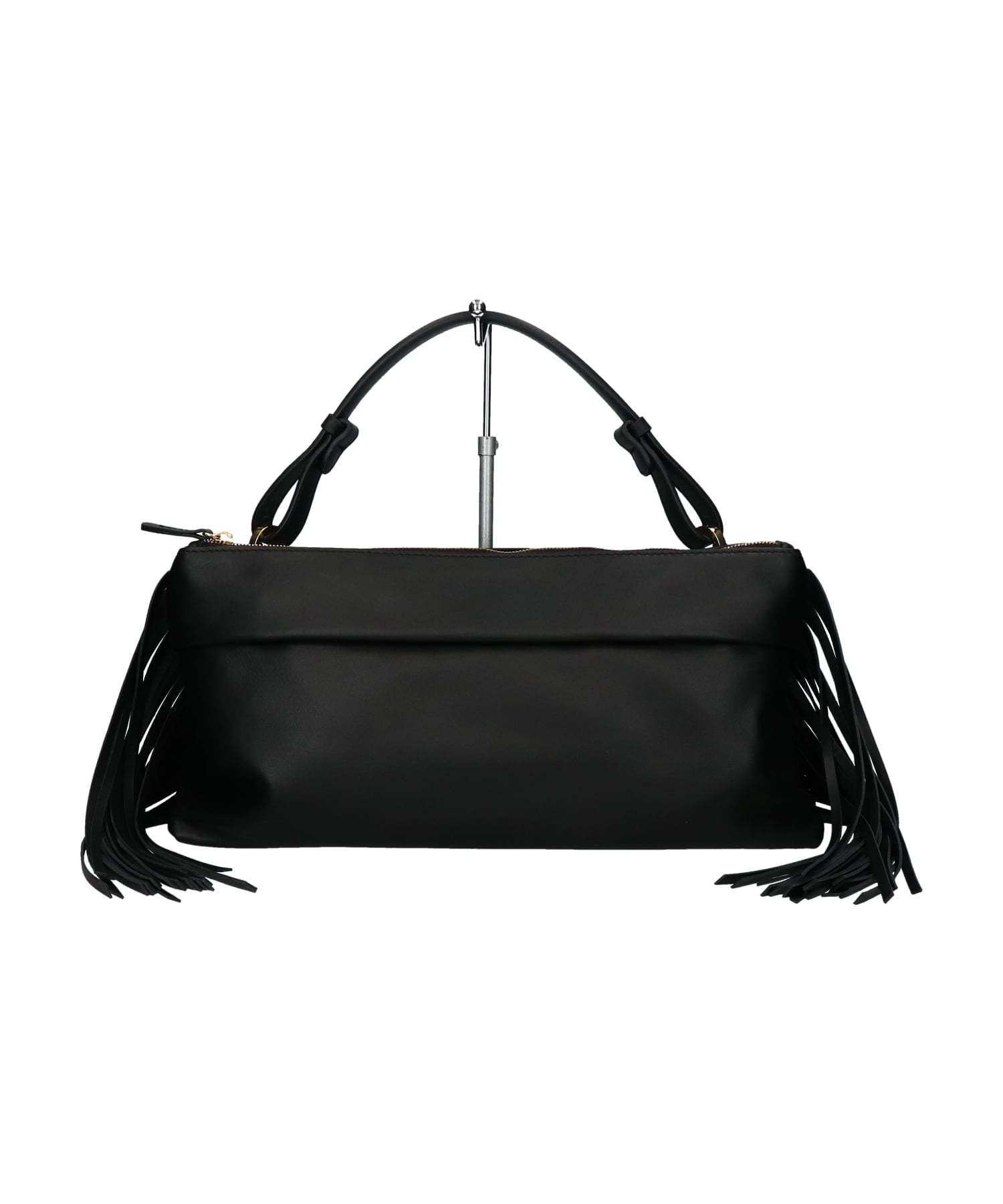 LORISTELLA 【LORISTELLA】ソフトレザーサイドフリンジショルダーバッグ インターショシュール バッグ ハンドバッグ ブルー