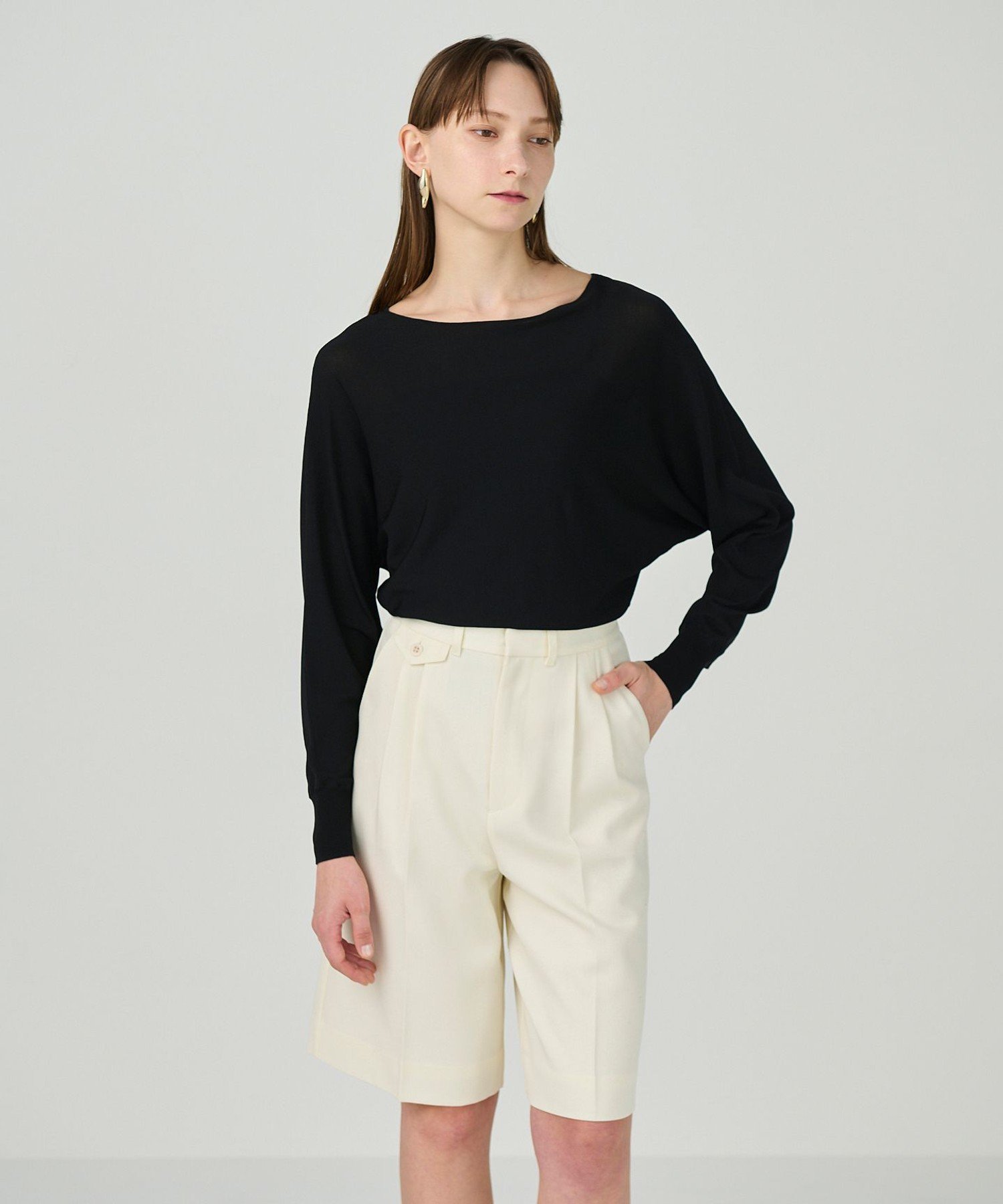 【SALE／50%OFF】GRACE CONTINENTAL シアードルマントップ グレースコンチネンタル トップス ニット ブ..