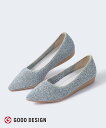 【SALE/40%OFF】steppi 【洗える/撥水】ミックス調 ポインテッド パンプス ステッピ シューズ・靴 パンプス【送料無料】