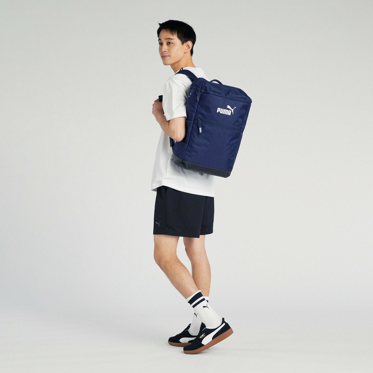 【SALE／44%OFF】PUMA ユニセックス プーマ プッシュ 2 バックパック 27L プーマ バッグ リュック・バックパック ネイビー【送料無料】のサムネイル