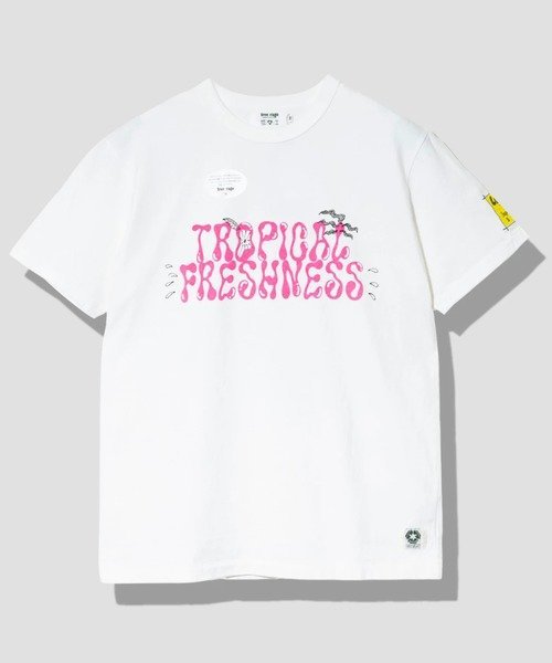 GSC MENS SELECT FREE RAGE/フリーレイジ HAND PAINT TEE (MENS) ゴースローキャラバン トップス カットソー・Tシャツ ブラック ホワイト