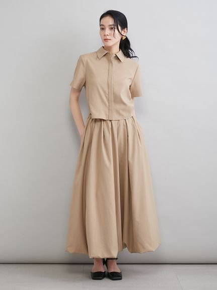 【SALE／40%OFF】Mila Owen バルーンシャツワンピース ミラオーウェン ワンピース・ドレス ワンピース ブラック ベージュ ホワイト【送料無料】 stylife-15501289 Rakuten Fashion サンプル画像3