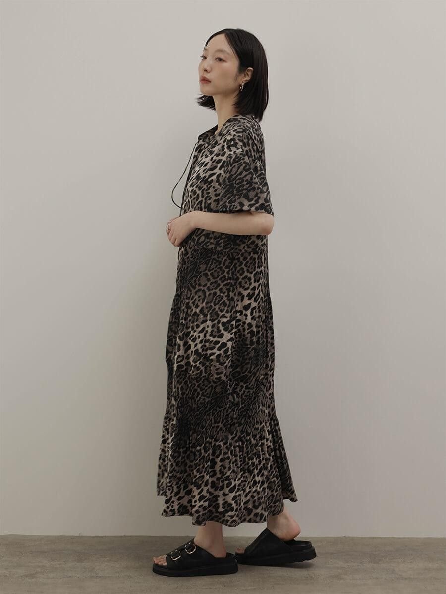 RADIATE レオパートキーネックワンピース ラシュッド ワンピース・ドレス その他のワンピース・ドレス