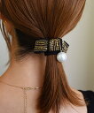 【SALE/60%OFF】ma chere Cosette? ma chere Cosette?/パール付き刺繍入りリボンヘアゴム イストワール ヘアアクセサリ...