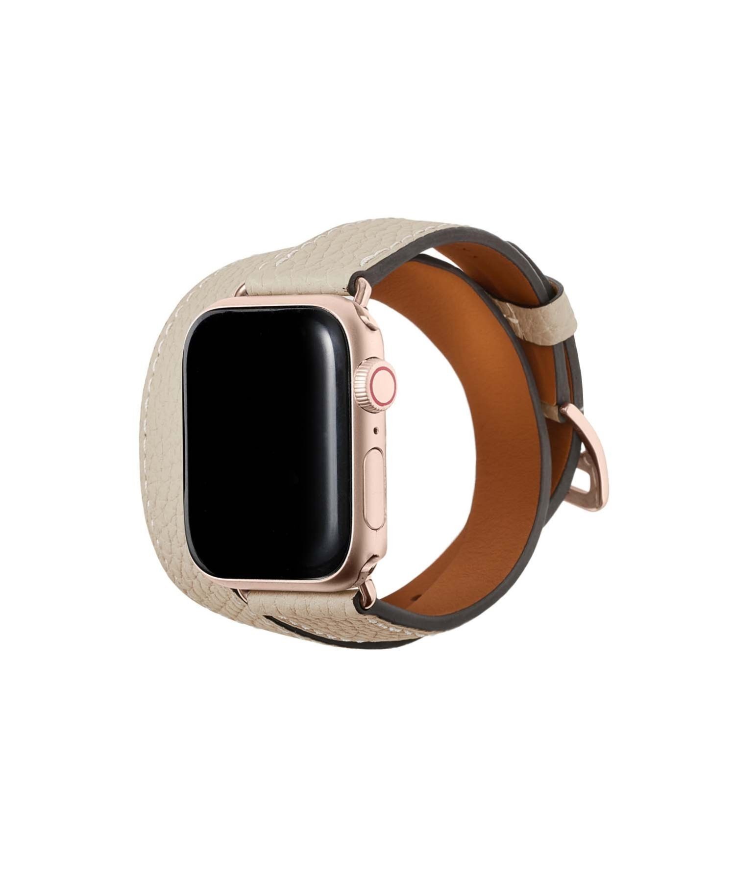 楽天Rakuten FashionBONAVENTURA ダブルトゥール Apple Watch レザーバンド シュリンクレザー【38mm/40mm/41mm】 （アダプター:ゴールド） ボナベンチュラ アクセサリー・腕時計 その他のアクセサリー・腕時計 オレンジ ネイビー ブラック ブルー レッド【送料無料】