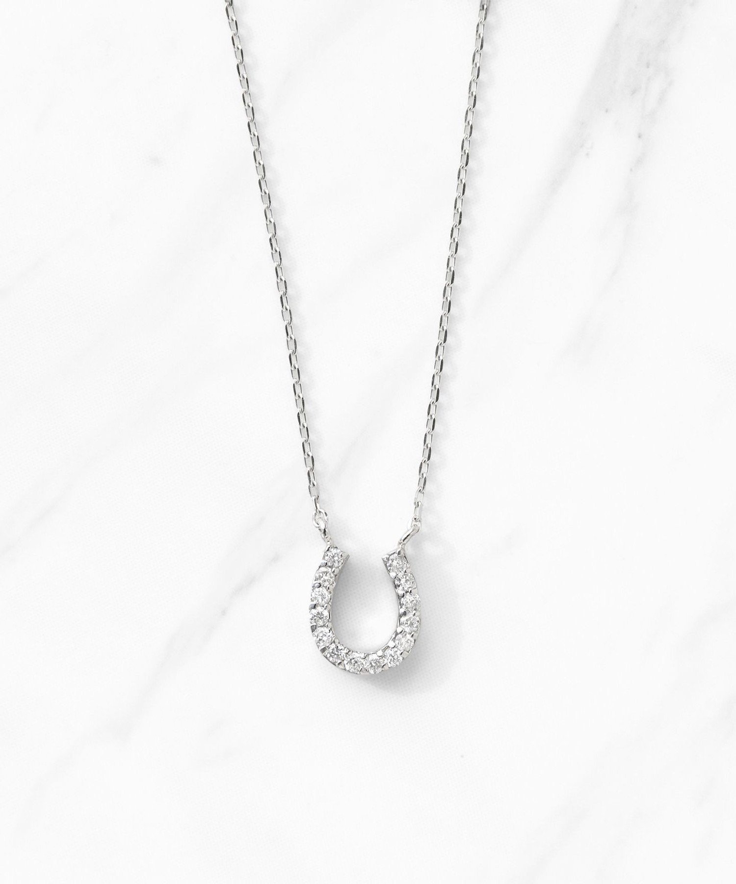 TOCCA 【WEB限定】DIAMOND HORSESHOE PLATINUM NECKLACE プラチナ ダイヤモンド ネックレス トッカ ア..