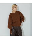 NOMINE スパンコール ラメ ニット ノミネ トップス ニット ホワイト グレー ブラウン【送料無料】