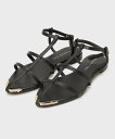 【SALE/30%OFF】THE SHOP TK 華奢ストラップサンダル ザ ショップ ティーケー シューズ・靴 サンダル ブラック ベージュ【送料無料】