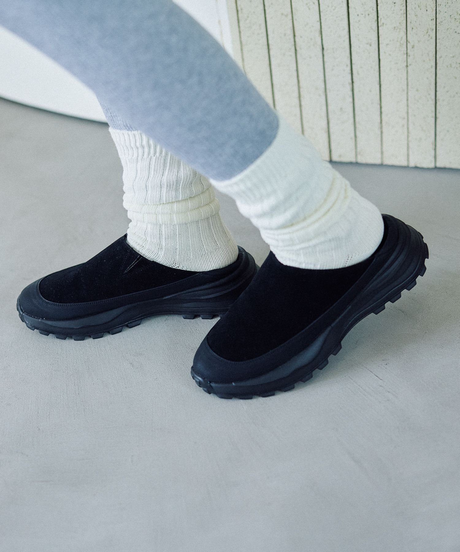 【SALE／60%OFF】LEPSIM タンクソールサボ レプシィム シューズ・靴 スニーカー ベージュ ブラックのサムネイル