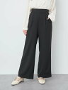 アースミュージック&エコロジー 服 レディース 【SALE／30%OFF】earth music&ecology リラックスワイドパンツ レディース/春/24SS アースミュージック&エコロジー パンツ その他のパンツ ブラック ベージュ ピンク