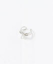Fun&Daily F&D:Tiny Ribbon earcuff ファンアンドデイリー アクセサリー・腕時計 イヤリング・イヤーカフ シルバー
