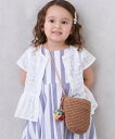 【SALE/30%OFF】petit main 雑材フルーツポシェット ナルミヤオンライン バッグ ショルダーバッグ ブラウン ベージュ
