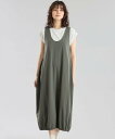 MACKINTOSH PHILOSOPHY GREY LABEL テックジャージーコクーンワンピース マッキントッシュ フィロソフィー ワンピース・ドレス ワンピース グリーン ブラック【送料無料】