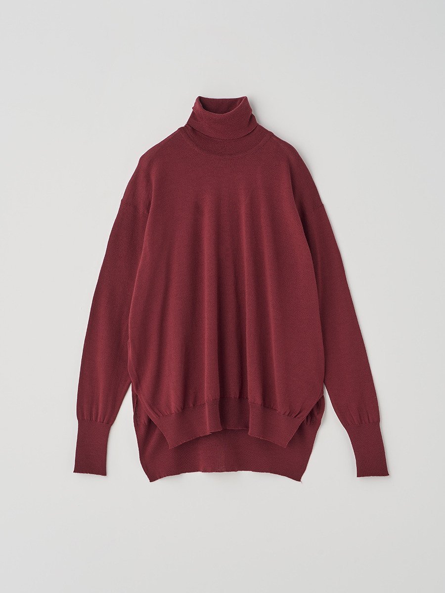 JOHN SMEDLEY タートルネック長袖ワイドシルエットプルオーバー｜MALLERY｜30G R ...