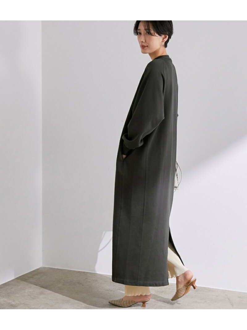 【SALE／40%OFF】ADAM ET ROPE' 【WEB限定】グロススウェットワンピース アダムエロペ ワンピース・ドレス その他のワンピース・ドレス グレー グリーン【送料無料】のサムネイル