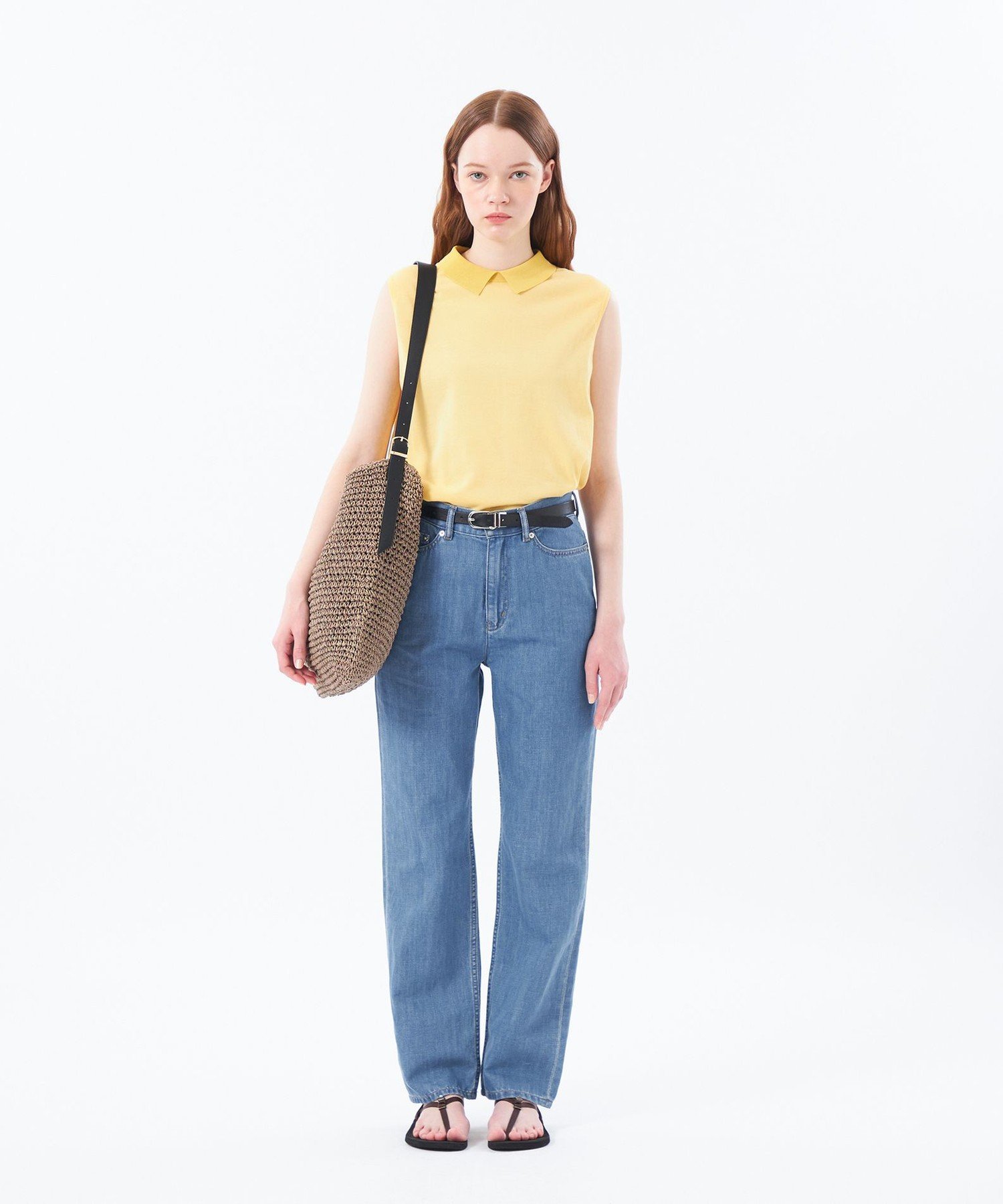 【SALE／33%OFF】MACKINTOSH PHILOSOPHY コットンリネンデニムストレートフィット マッキントッシュ フィロソフィー パンツ ジーンズ・デニムパンツ ネイビー【送料無料】
