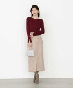 PROPORTION BODY DRESSING ダンボールフェイクスエードタイトスカート プロポーションボディドレッシング スカート その他のスカート ブラウン ベージュ ブルー【送料無料】