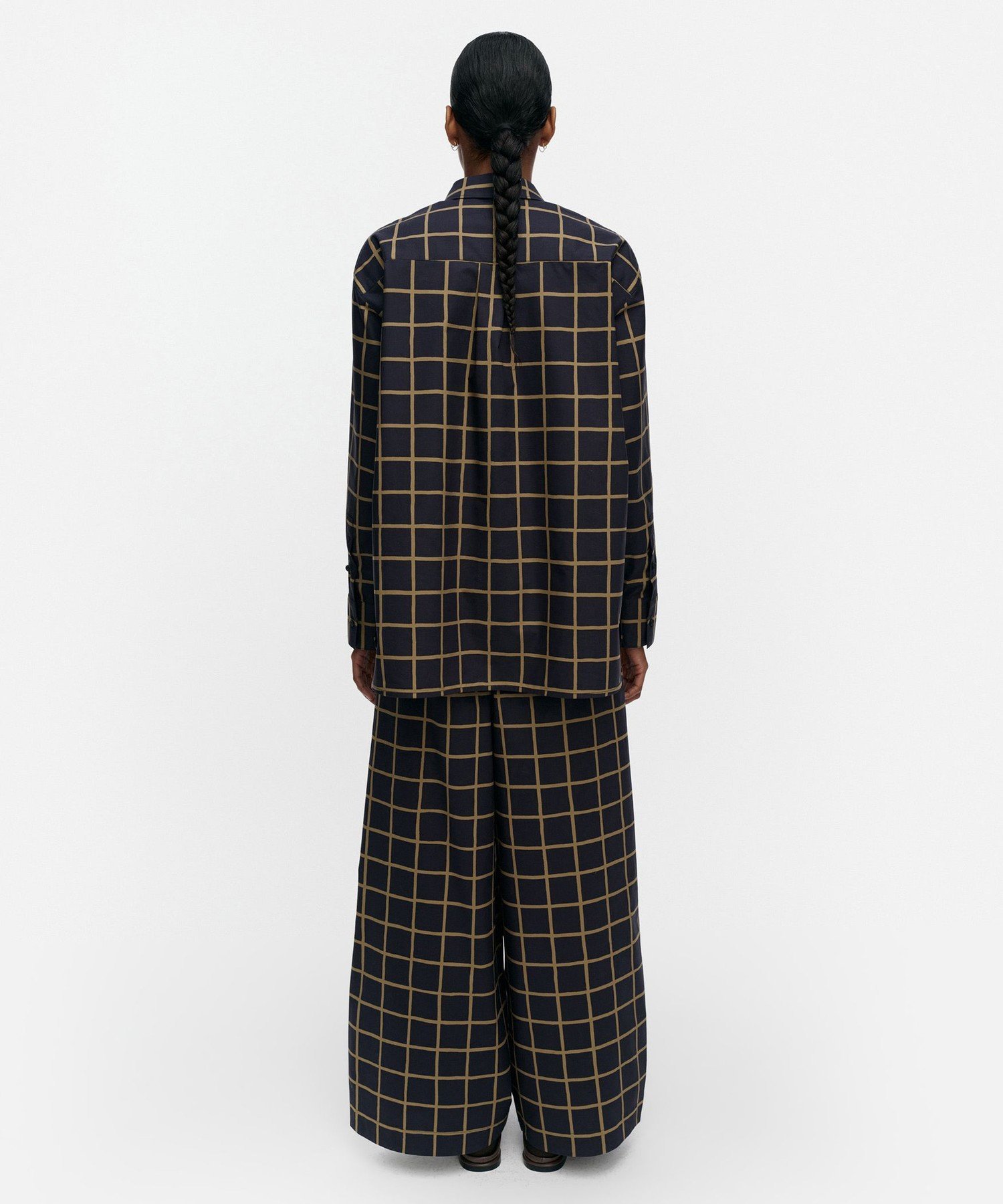 Tahdella Iso Ruutu シャツ マリメッコ トップス シャツ・ブラウス ネイビー