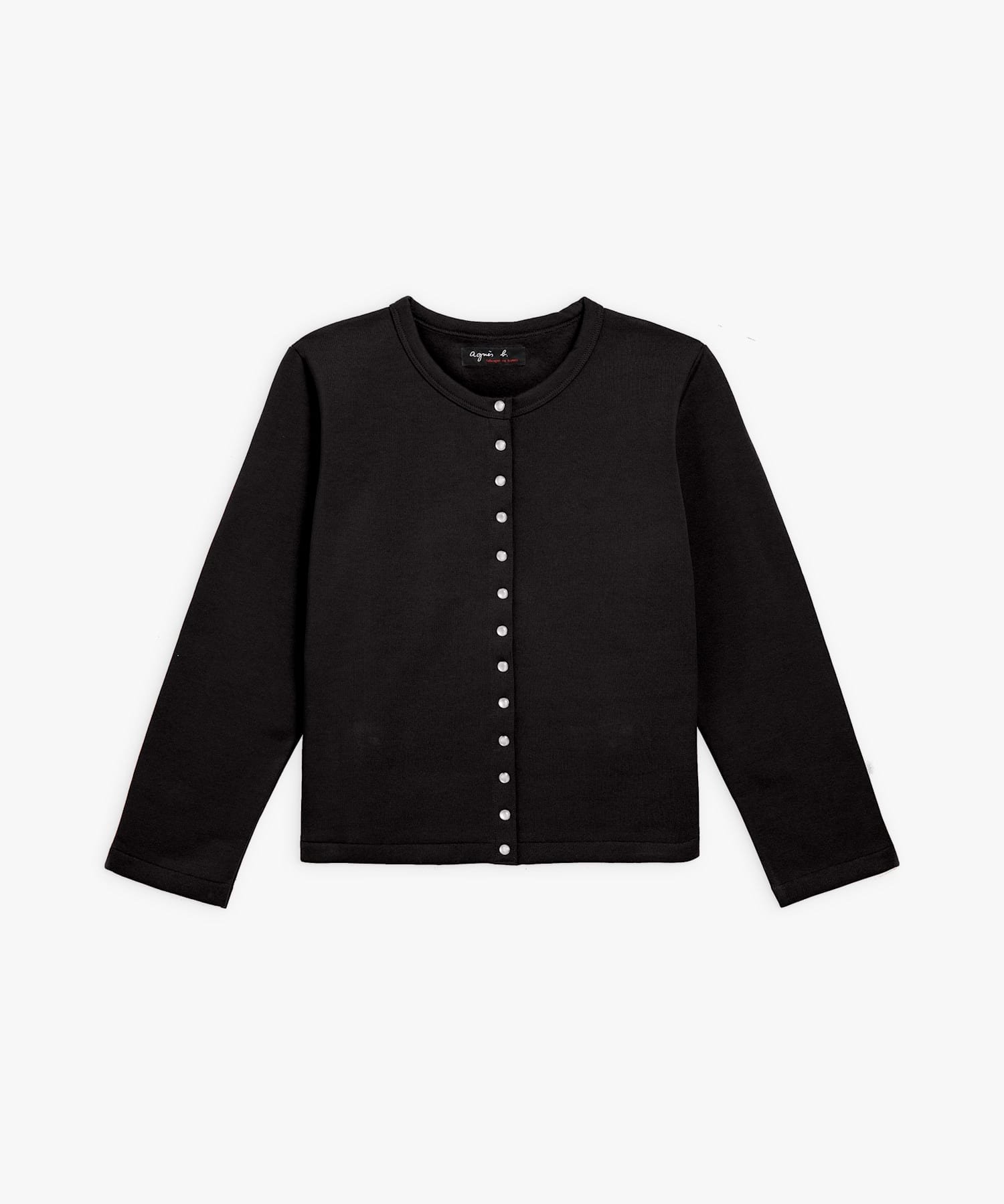 アニエスベー カーディガン レディース agnes b. FEMME M001 CARDIGAN LE PETIT カーディガンプレッション アニエスベー トップス カーディガン ブラック【送料無料】